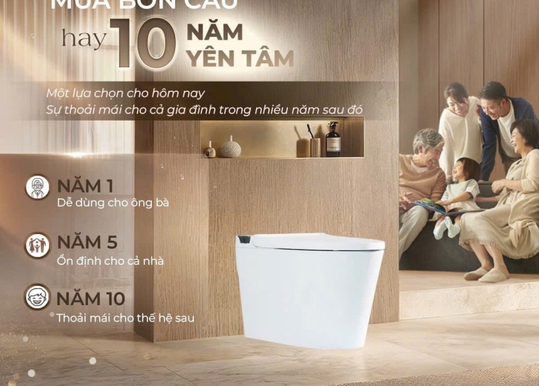Bạn đang mua bồn cầu hay đang mua 10 năm yên tâm?
