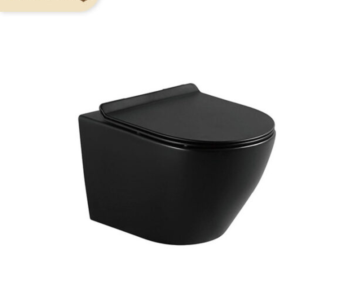 Bồn cầu treo tường Basic Eden-WB (Đen mờ)
