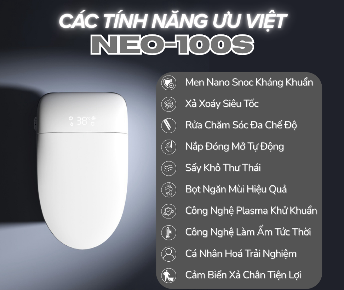 Bồn Cầu Chăm Sóc Thông Minh Cao Cấp NEO-100S