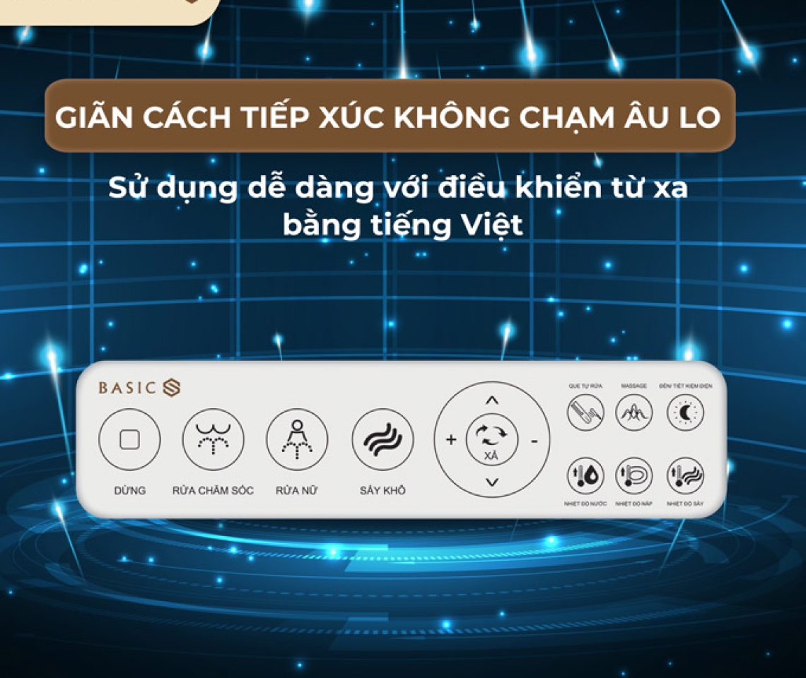 Bồn cầu chăm sóc thông minh Basic S1000-Auto open