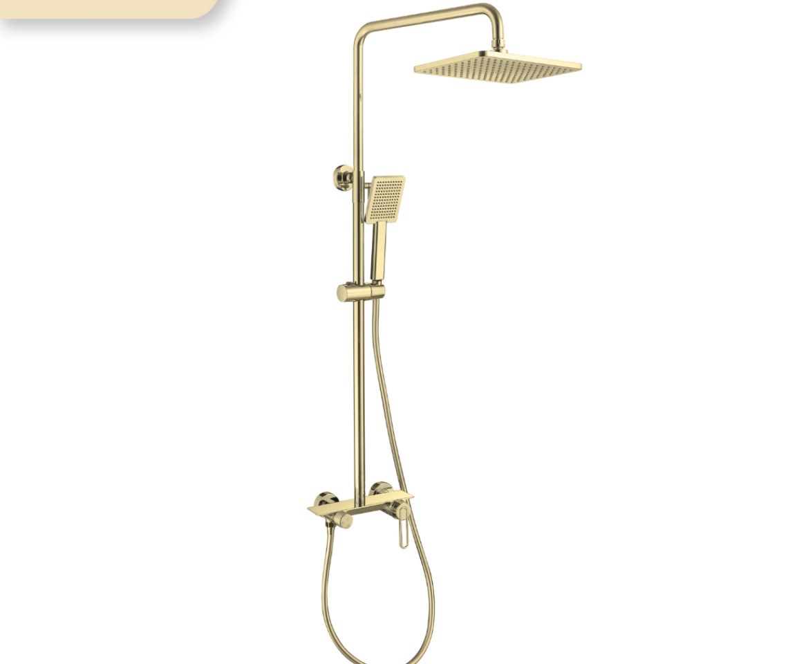 Sen tắm nóng lạnh Basic Cara-SG màu Titanium Gold