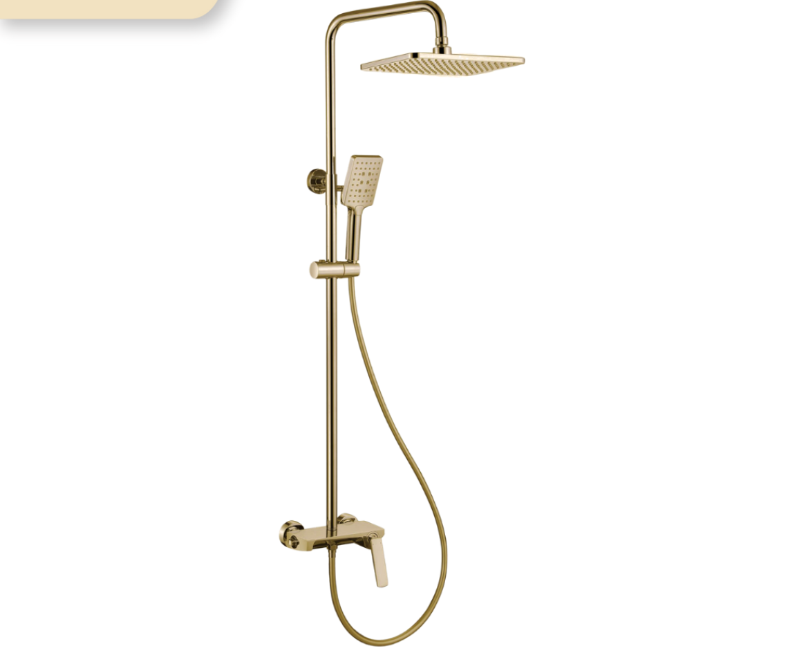 Sen tắm nóng lạnh Basic Cavoli-SG màu PVD Gold