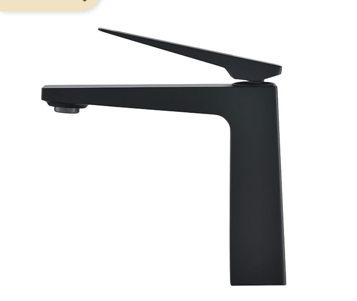 Vòi lavabo nóng lạnh Basic Lucas-LB màu PVD Black